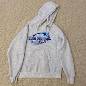 Light gray sweatshirt hoodie